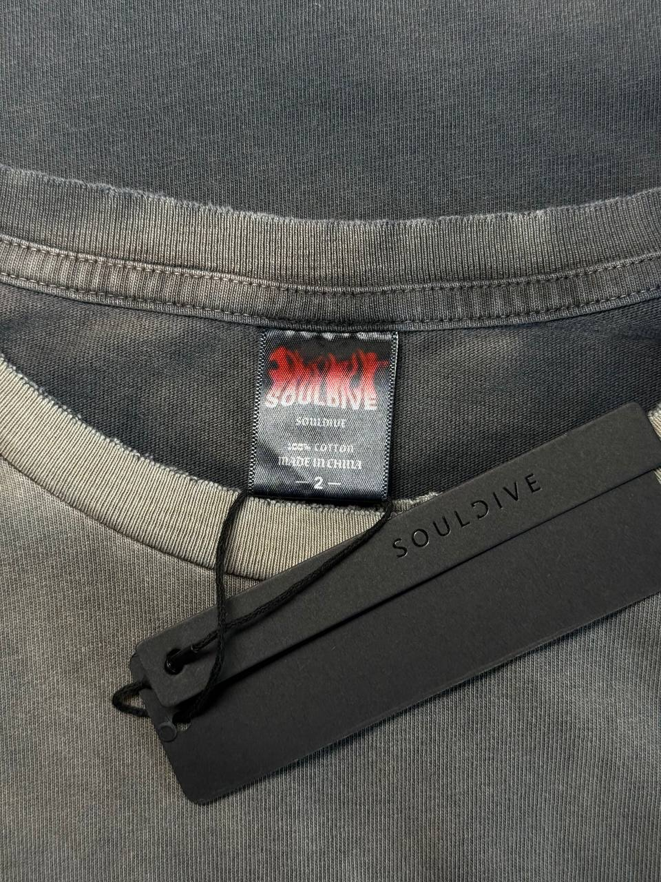 SOULDIVE Classic Pocket Vintage Gray T-shirt, миниатюра 6