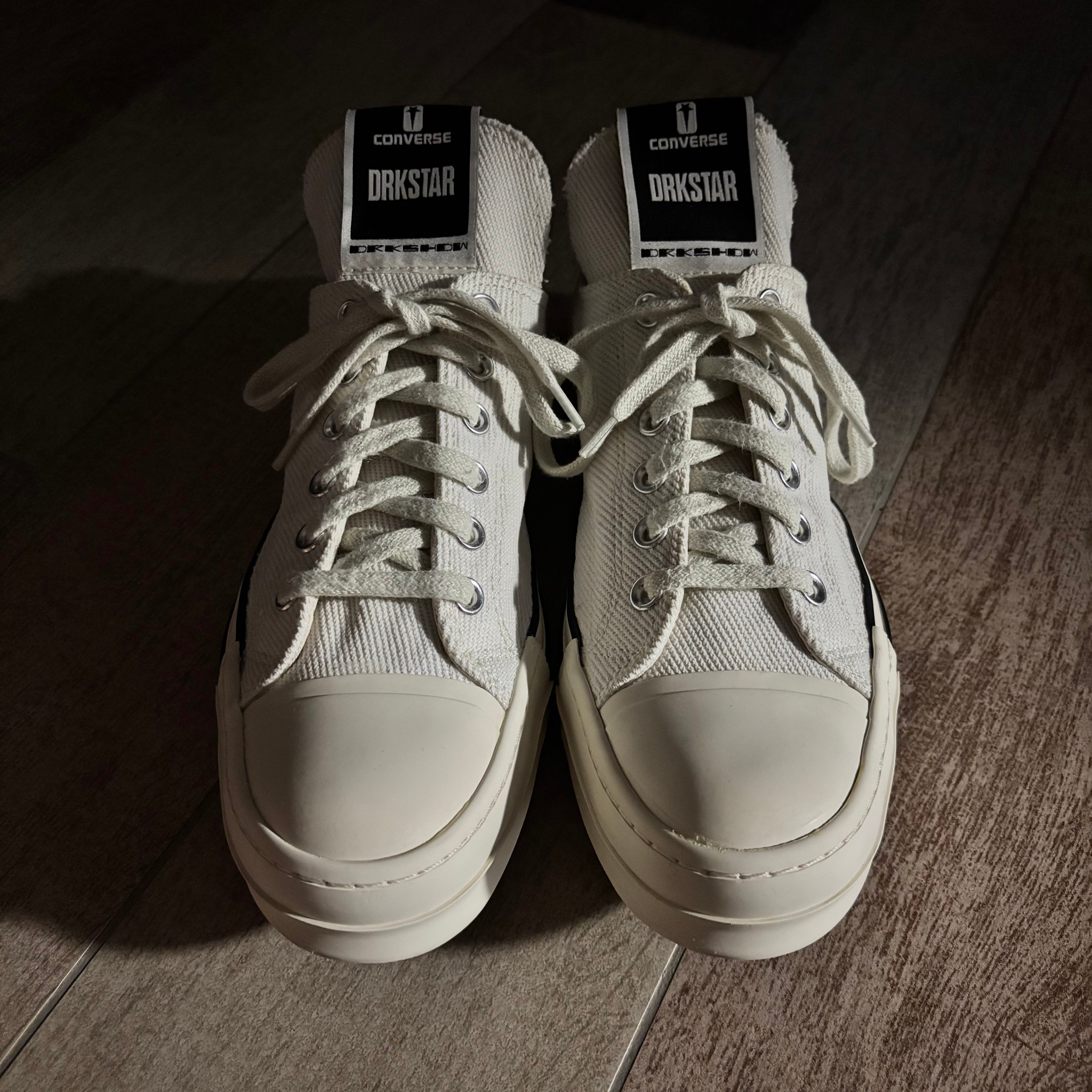 Rick Owens x Converse DRKSHDW DRKSTAR «Lily White», миниатюра 1