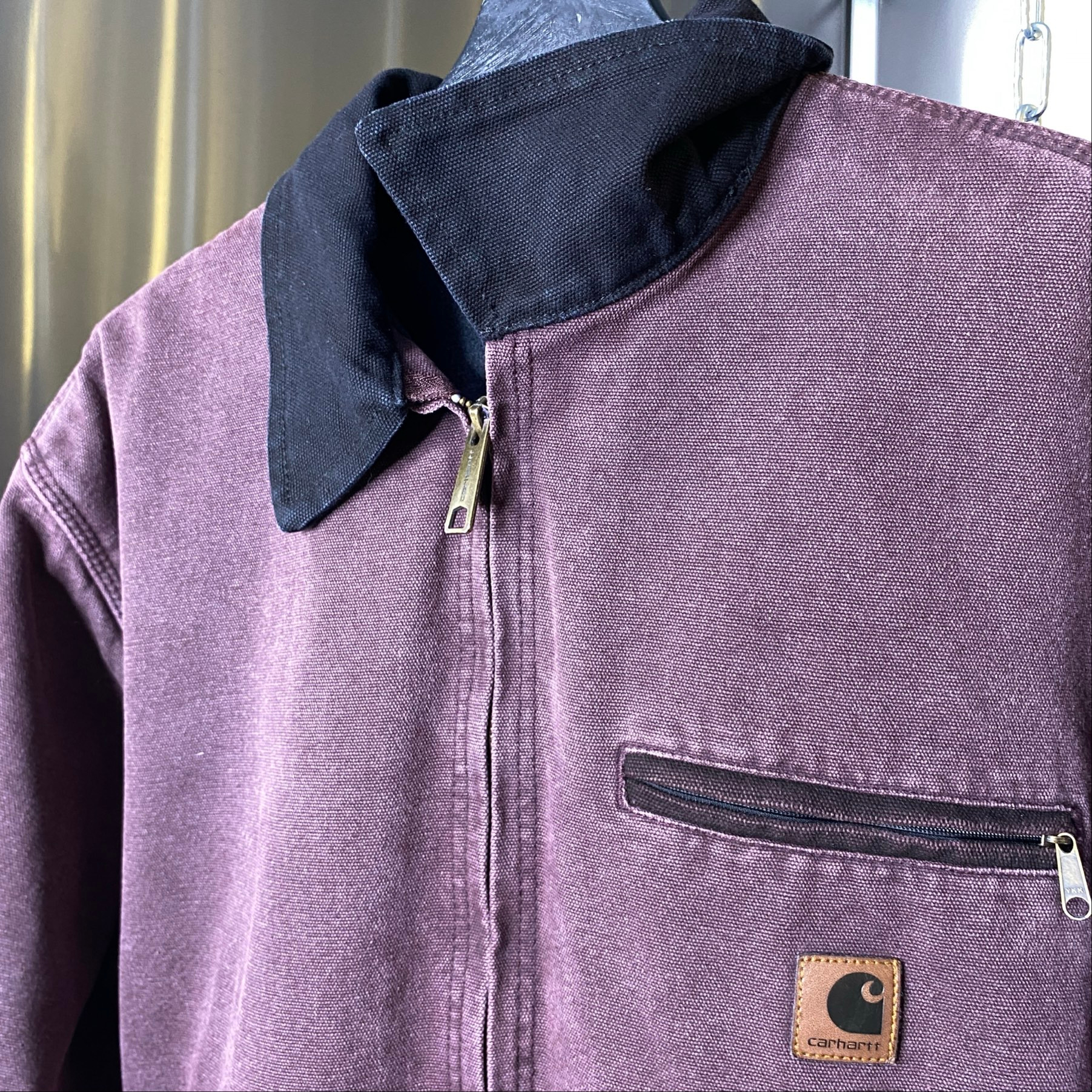 CARHARTT DETROIT JACKET BURGUNDY, миниатюра 8