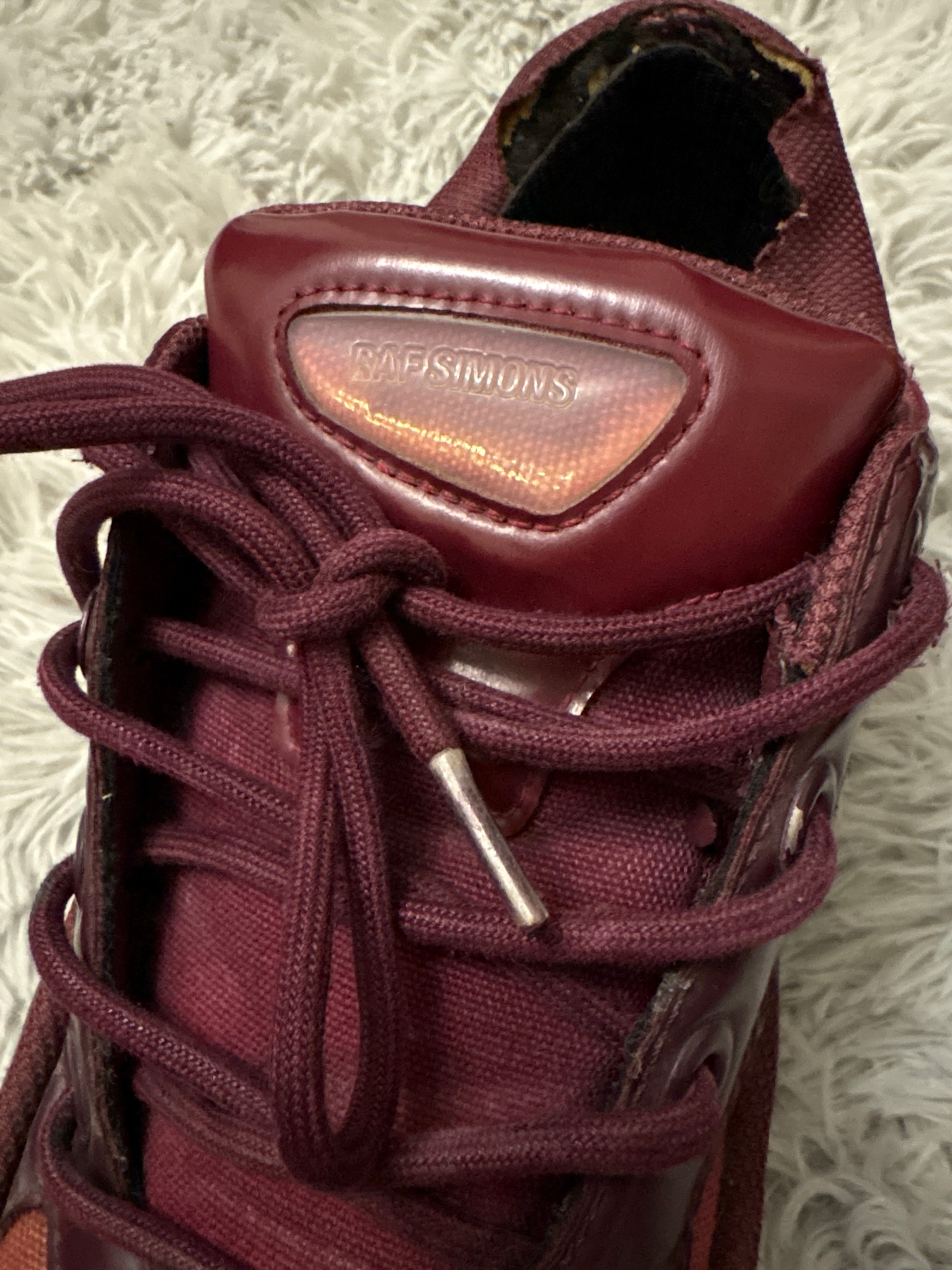 Adidas x Raf Simons Ozweego Burgundy, миниатюра 6