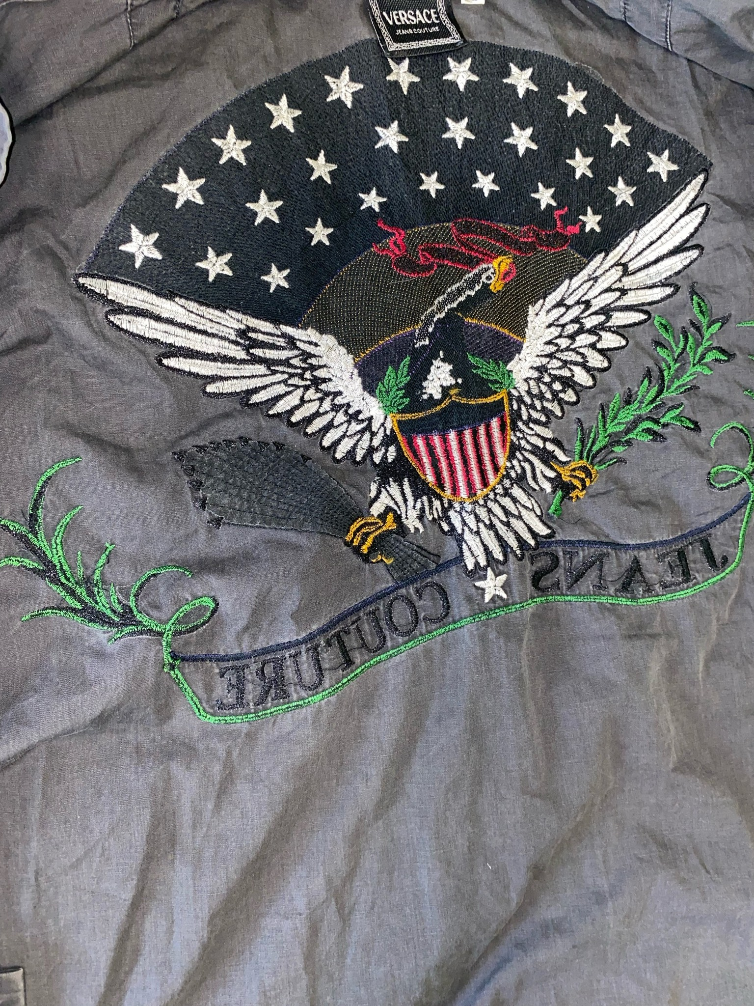 Versace Jeans Couture 90s USE Eagle flag shirt, миниатюра 4