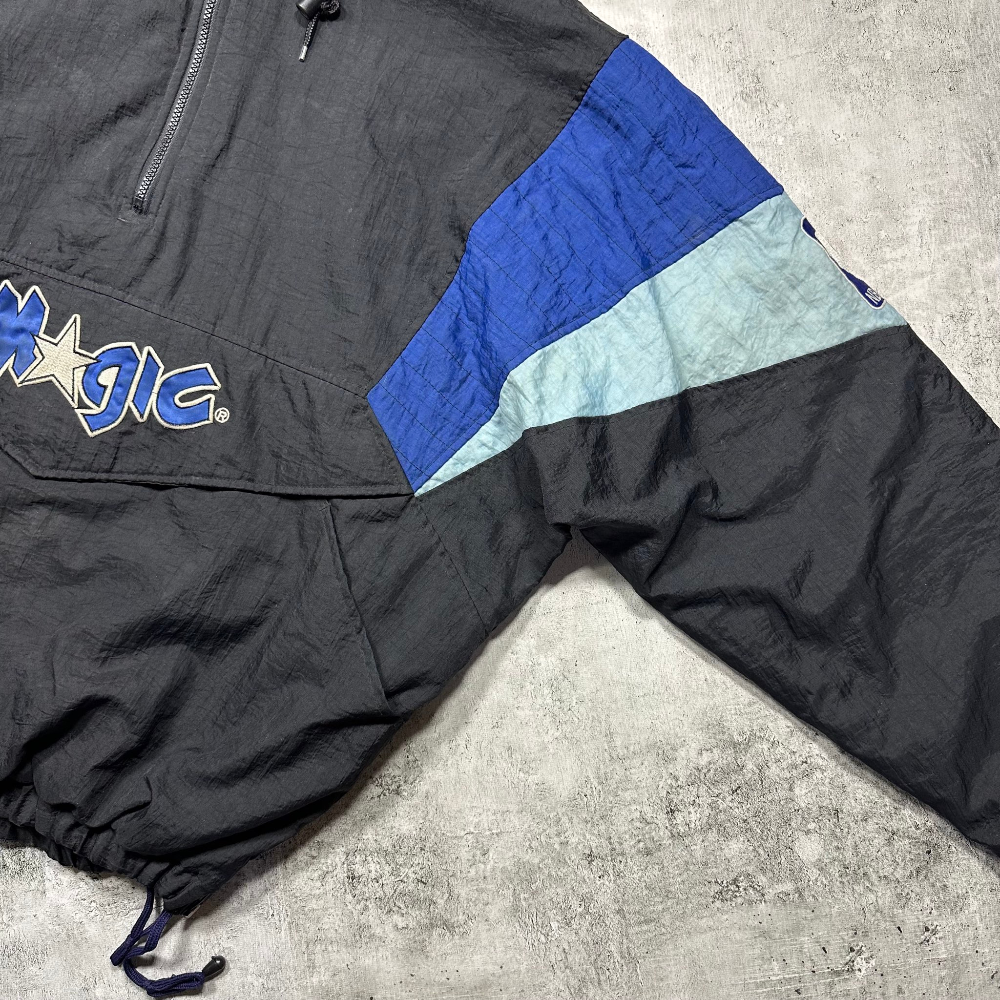 Starter Orlando Magic half zip windbreaker/puffer jacket 90s, миниатюра 11