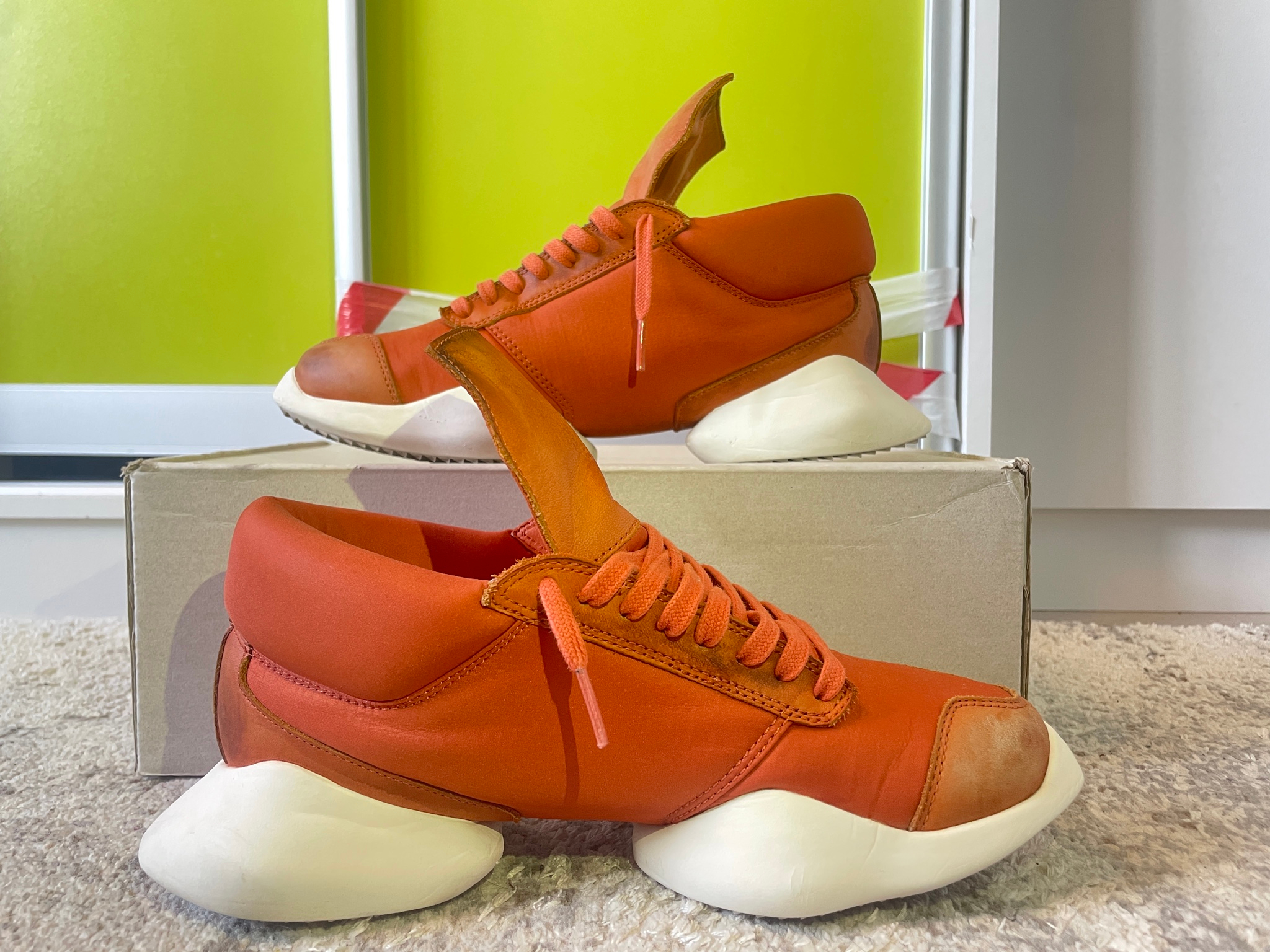 Rick Owens x Adidas Runner Fox Orange, миниатюра 3
