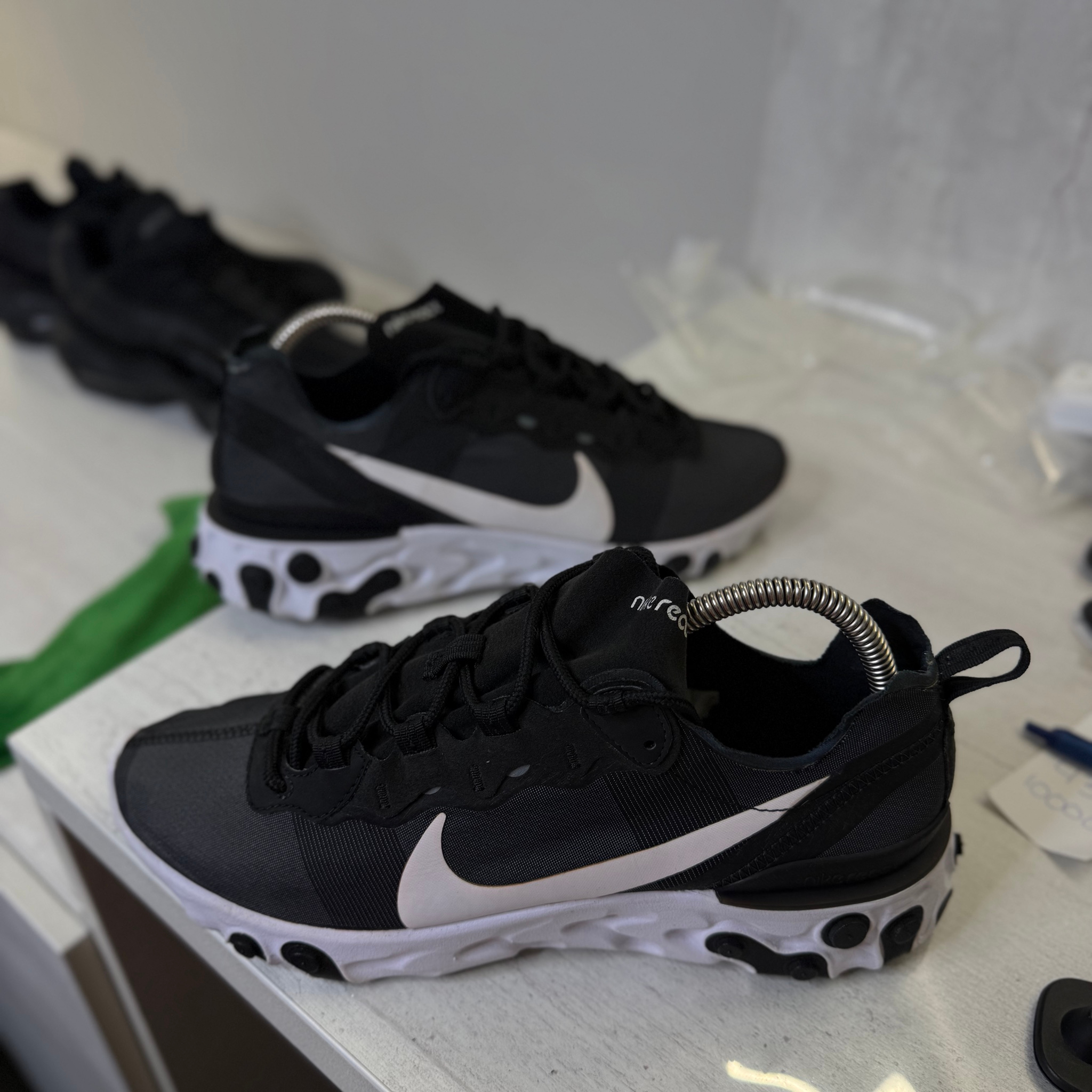 Nike React Element 55 Black White, миниатюра 6