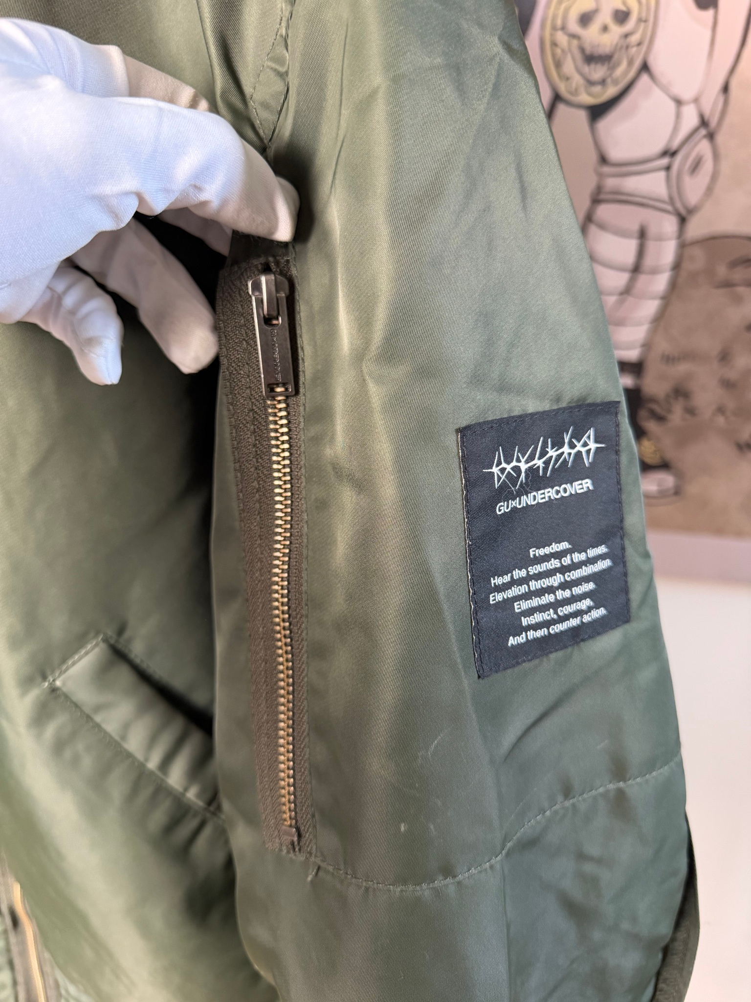 GU x UNDERCOVER MA-1 bomber, миниатюра 7