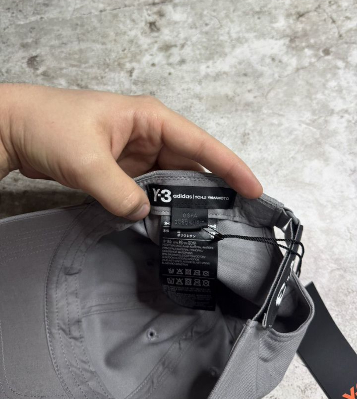 Yohji yamamoto x Adidas  Logo cap, миниатюра 5