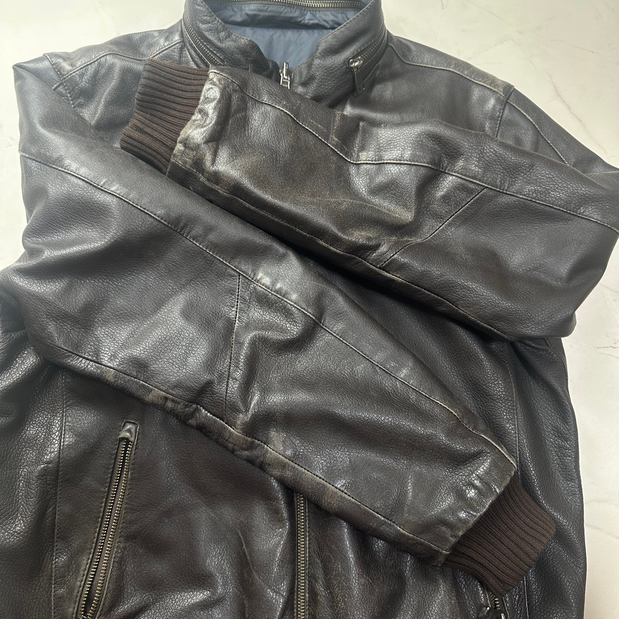 Moreschi Reversible leather jacket, миниатюра 8