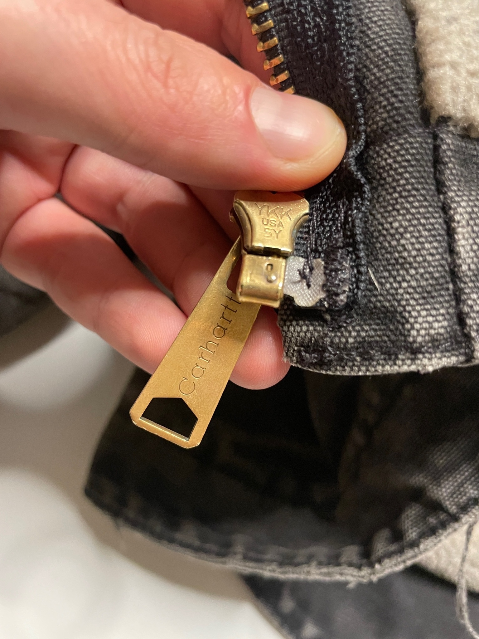 Carhartt Hooded Sherpa Jacket vintage 90s, миниатюра 5