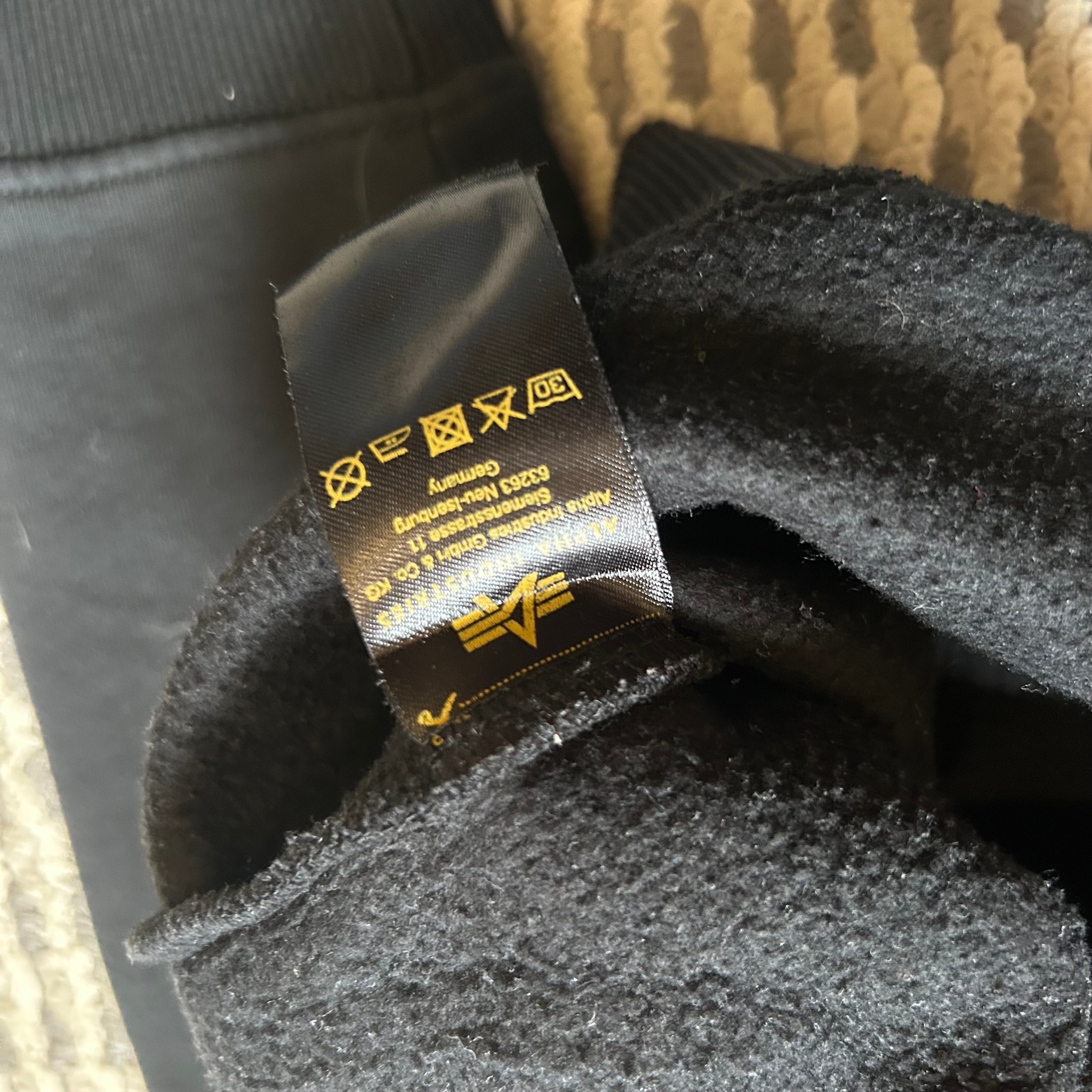 Alpha Industries Big Logo Hoodie Gold TS, миниатюра 7