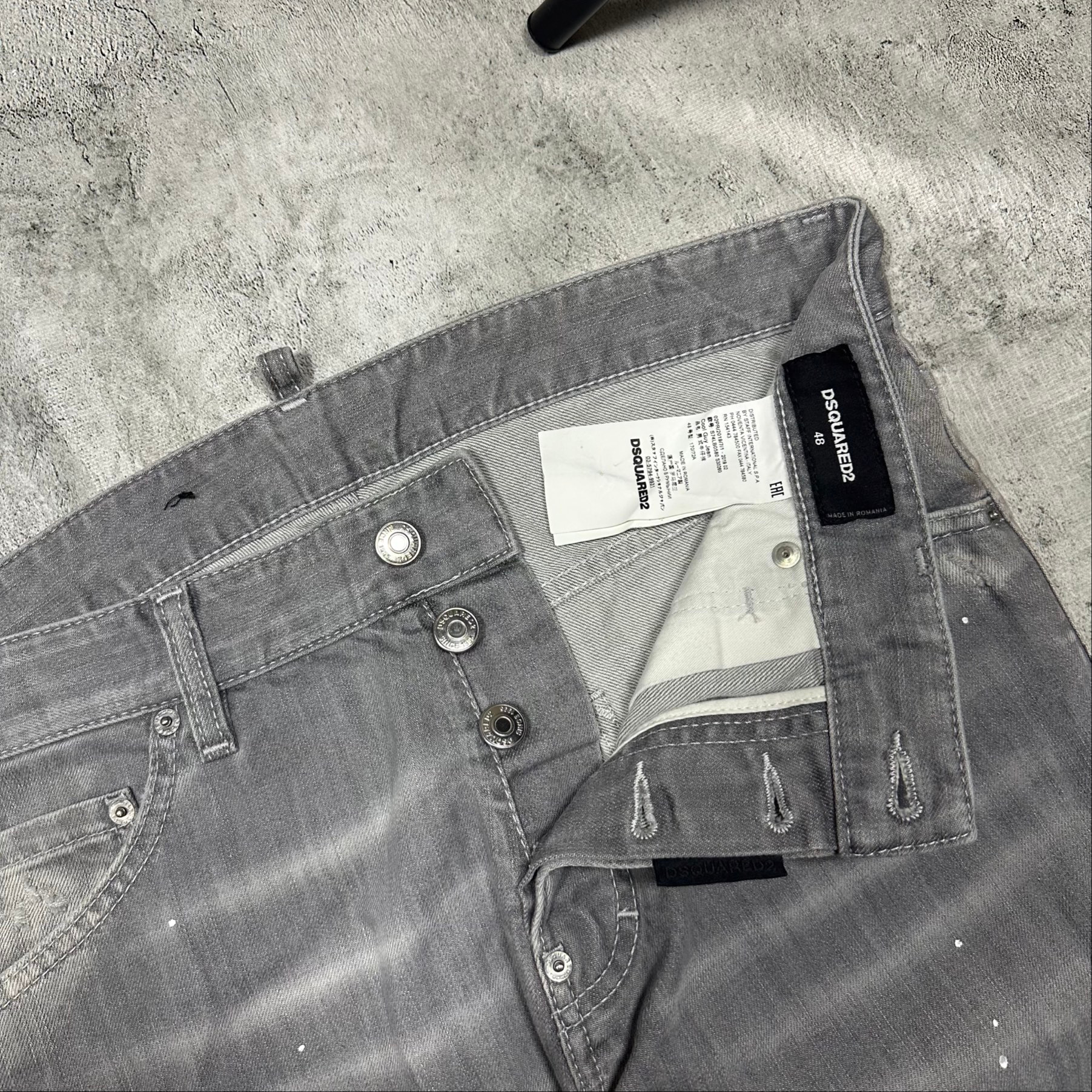 Dsquared2 Cool Guy grey slim jeans 2019, миниатюра 11