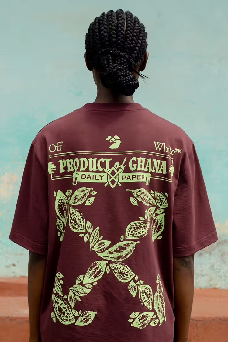 OFF-WHITE x Daily Paper x Surf Ghana PRODUCT OF GHANA TEE SS21, миниатюра 10