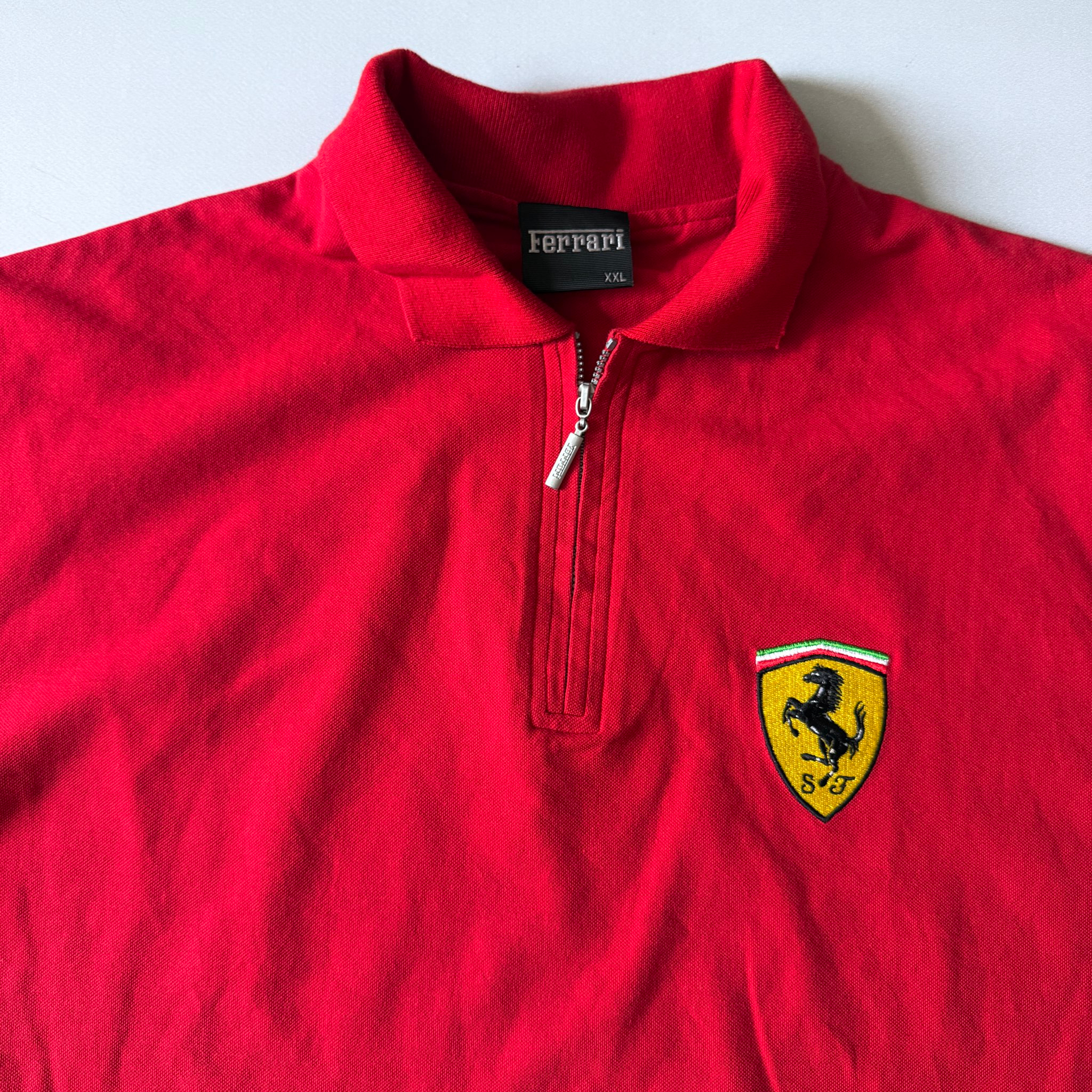 Ferrari x Michael Schumacher 1999 Vintage Zip Polo Shirt, миниатюра 3