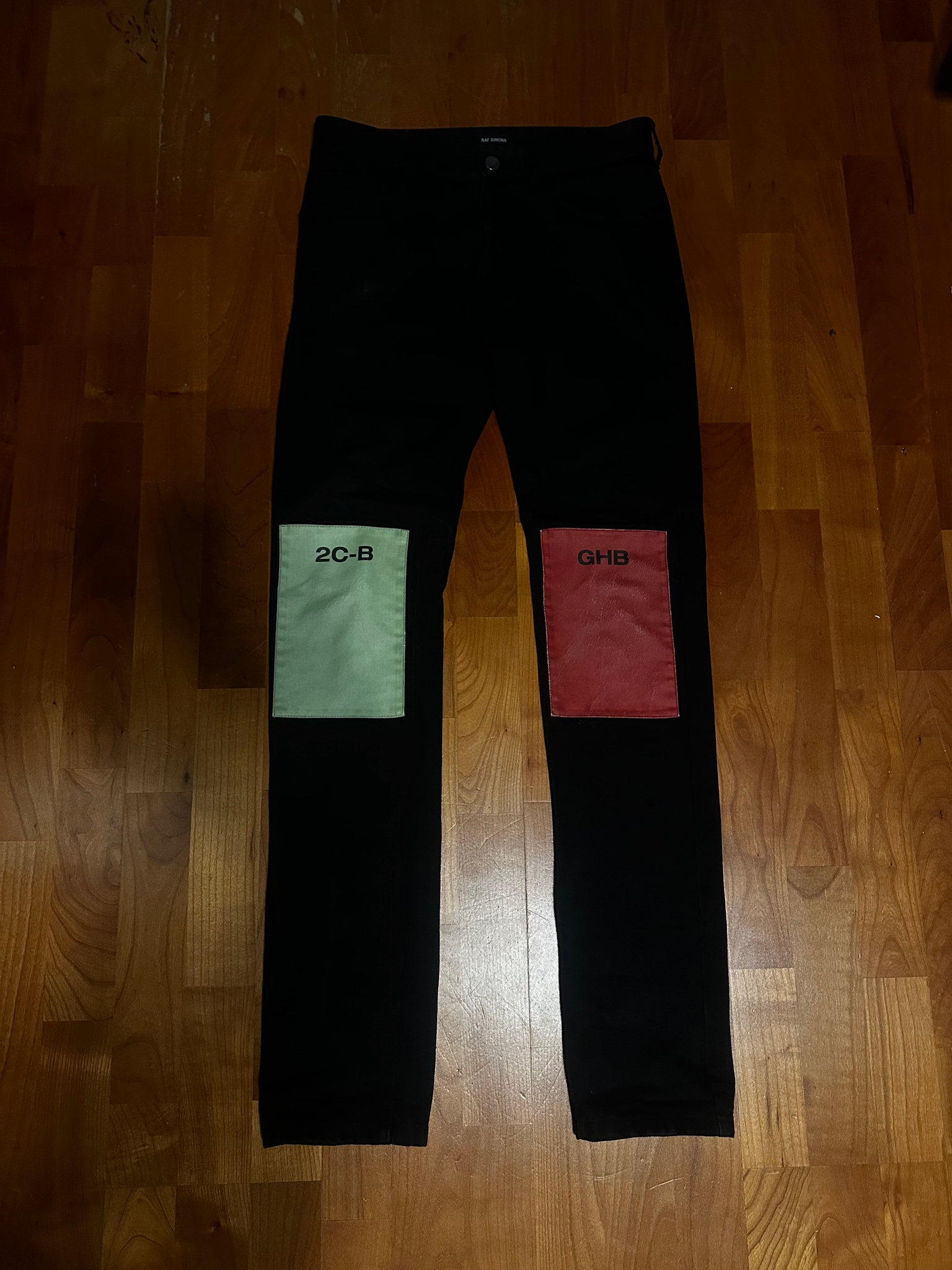 Raf Simons AW18 "Drugs" Knee Patch Denim, миниатюра 1