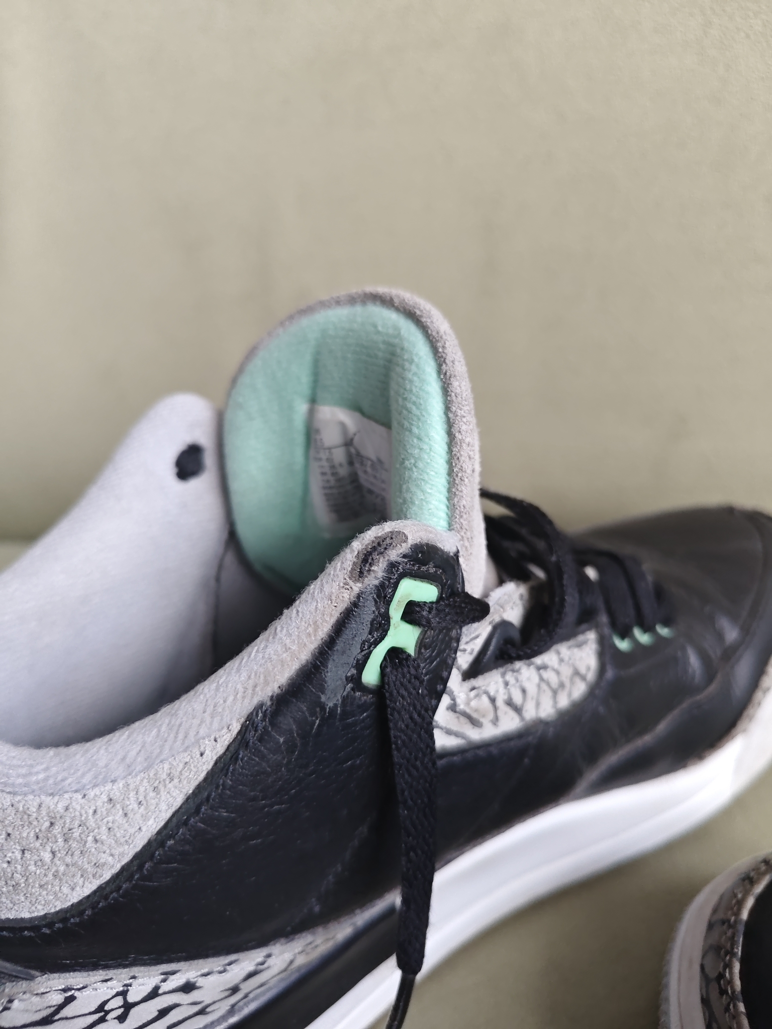 Air Jordan 3 Green Glow, миниатюра 13