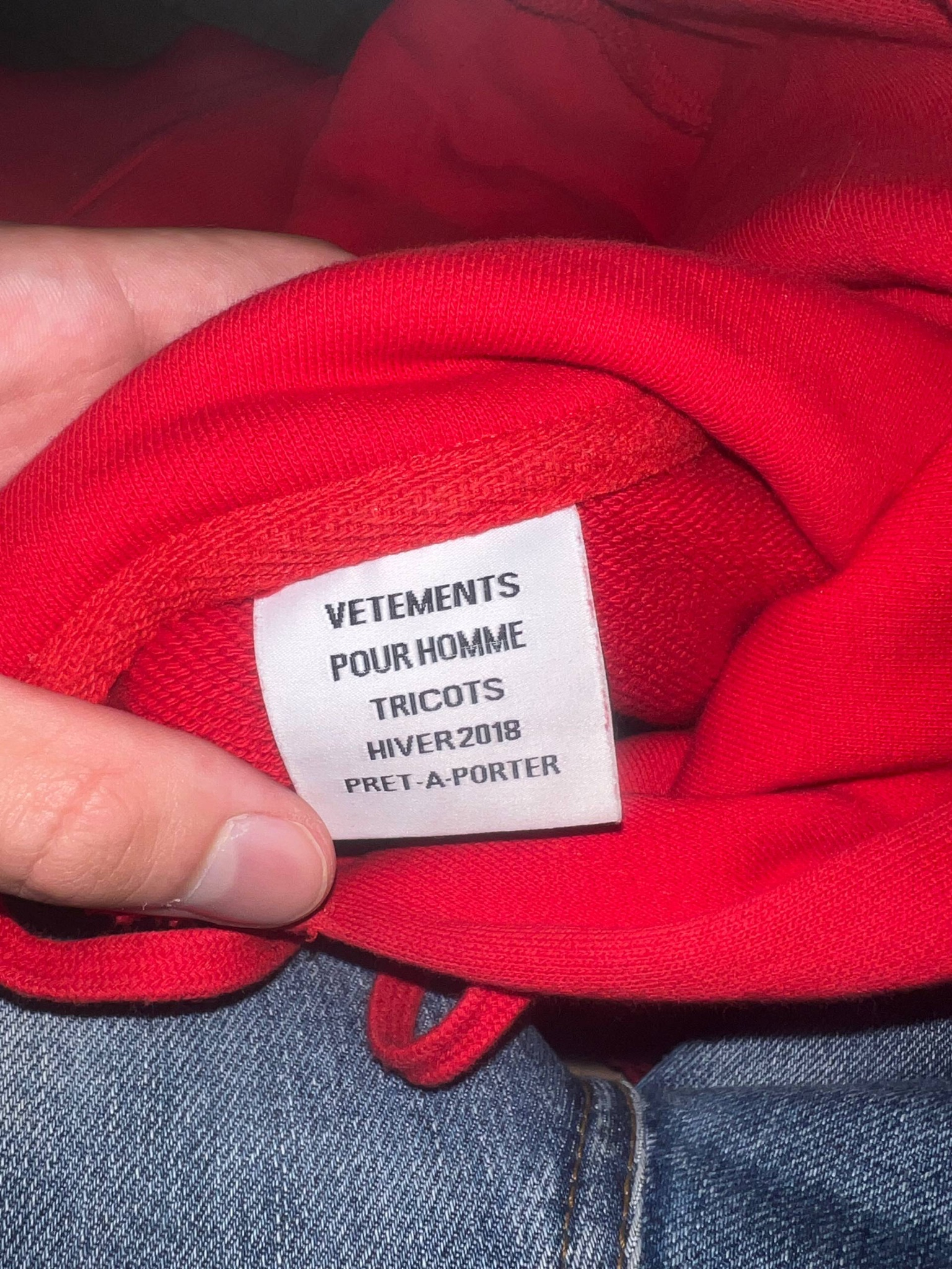 Vetements Antwerpen Split Hoodie SW18, миниатюра 3