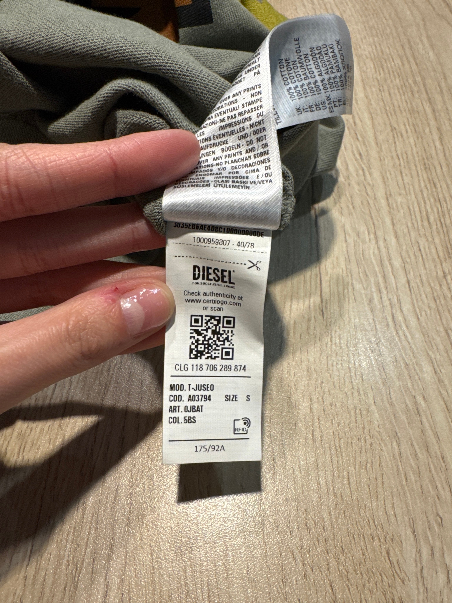 Diesel Лонгслив, миниатюра 6