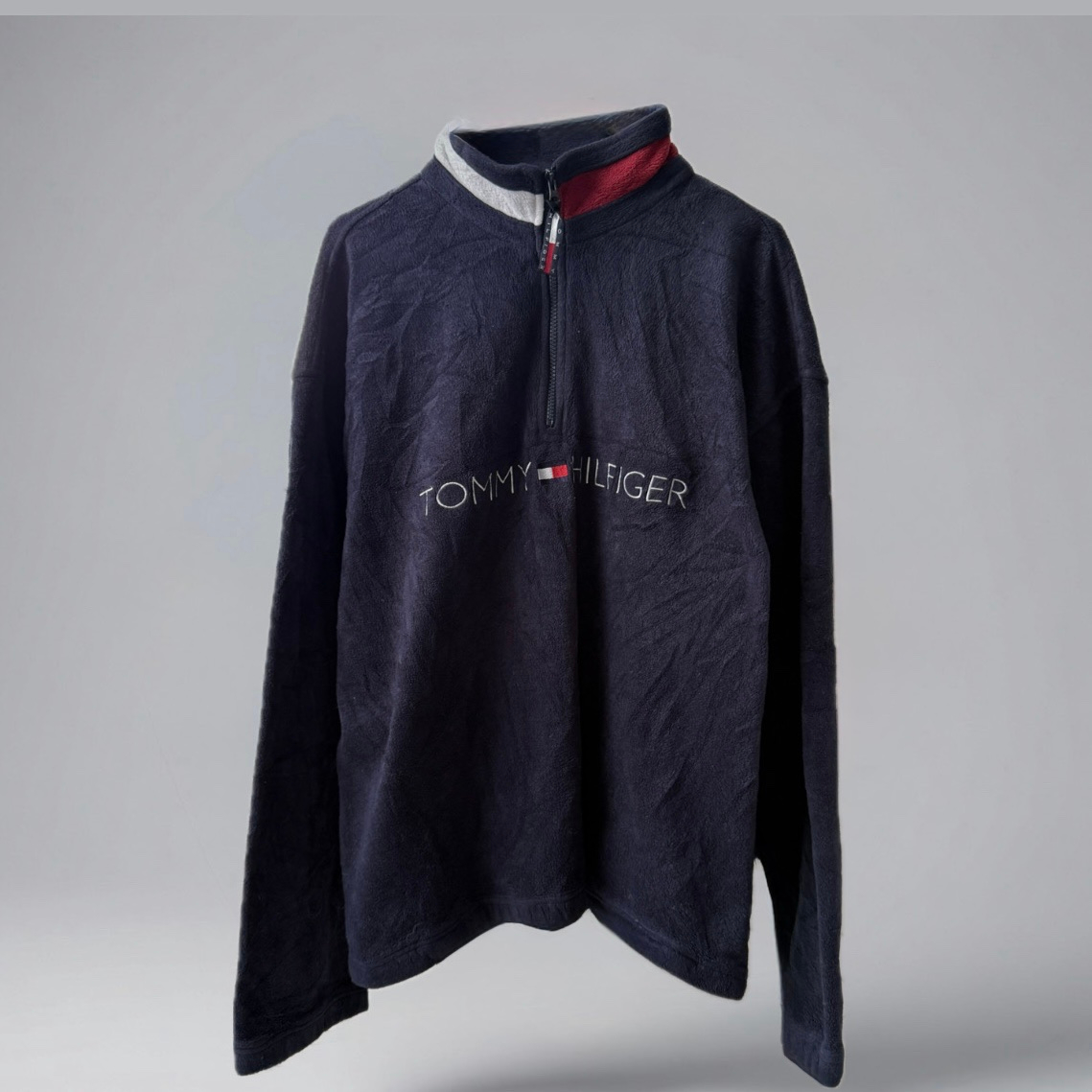 Tommy Hilfiger 1990s Vintage Fleece Jacket, миниатюра 1