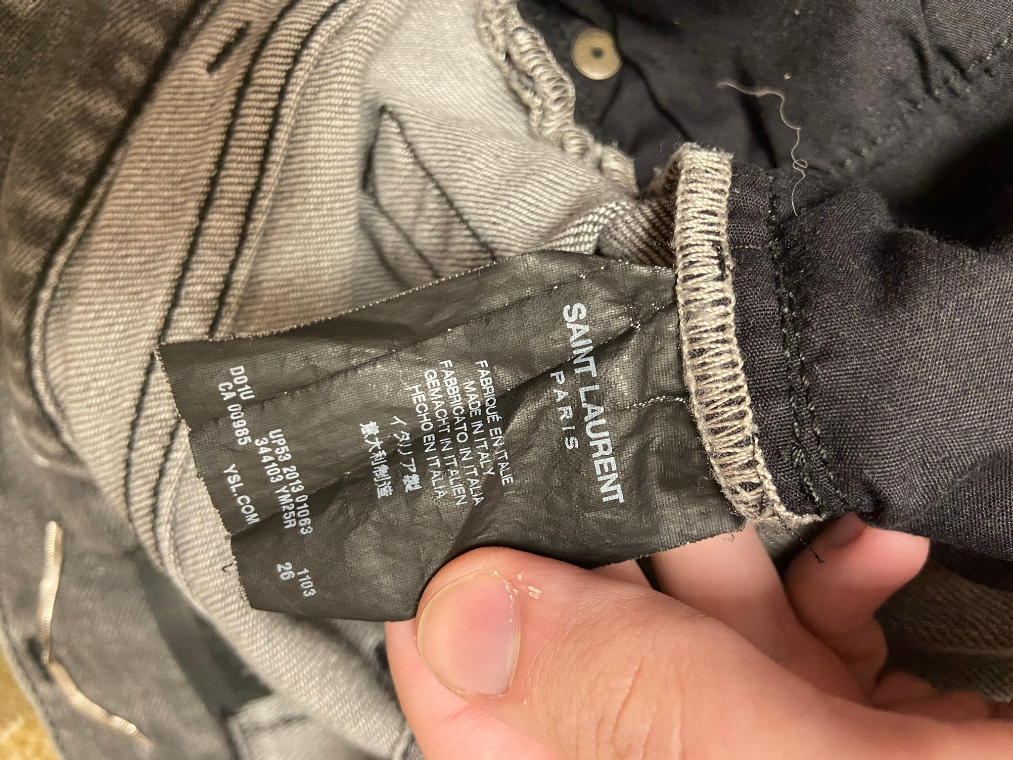 Saint Laurent Джинсы, миниатюра 6