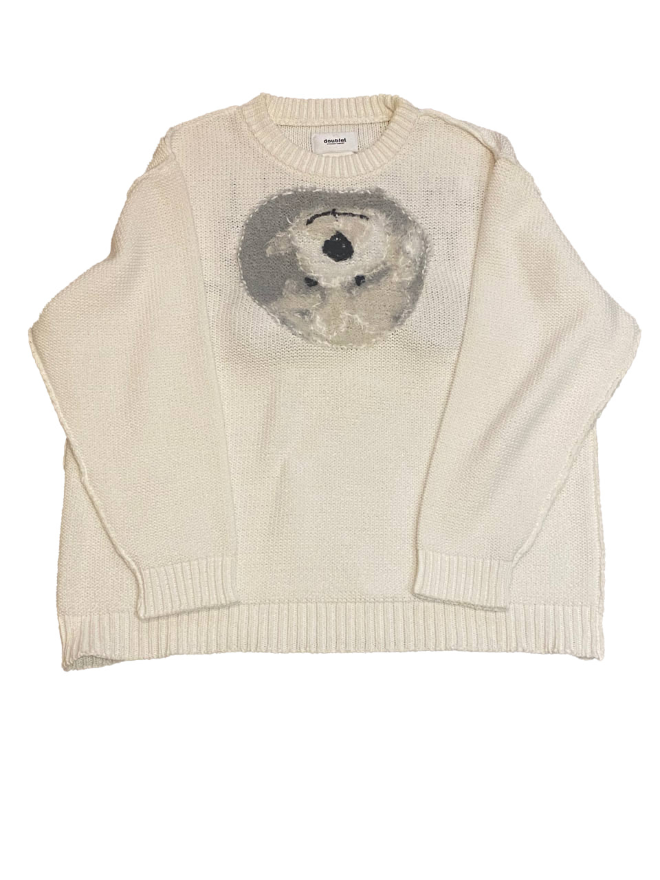 Doublet x Wism SS21 "A Very Merry Unbirthday For You" Hand-Knitting Jacquard Pullover "Ice Bear", миниатюра 1