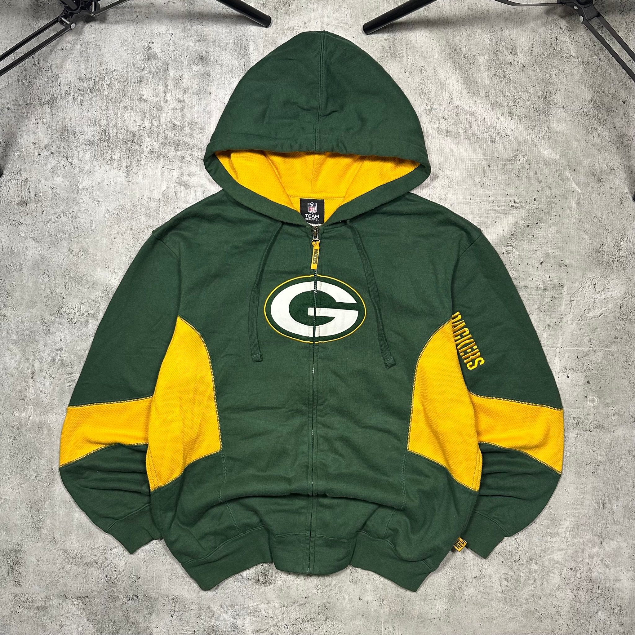 NFL Packers green zip hoodie, миниатюра 1