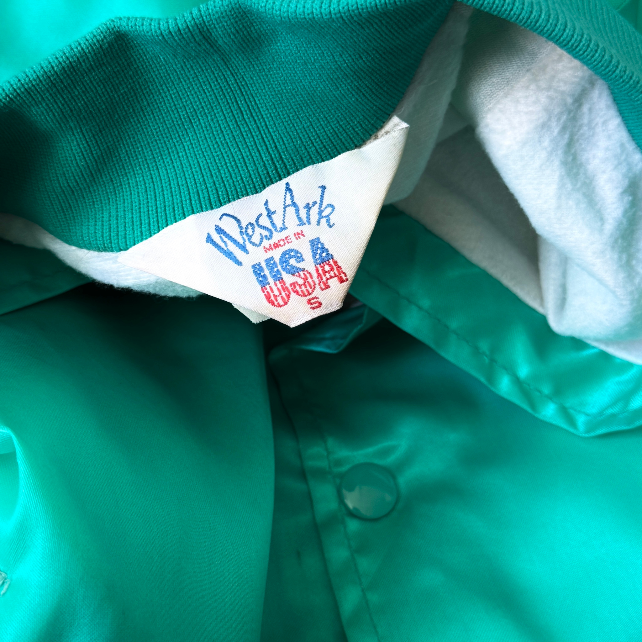 WestArk 1980-90 Vintage Chevrolet Satin Varsity Bomber Jacket, миниатюра 9