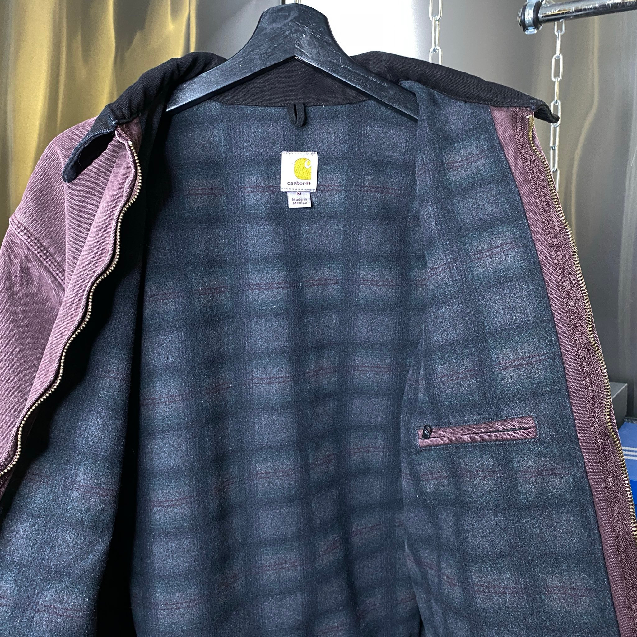 CARHARTT DETROIT JACKET BURGUNDY, миниатюра 3