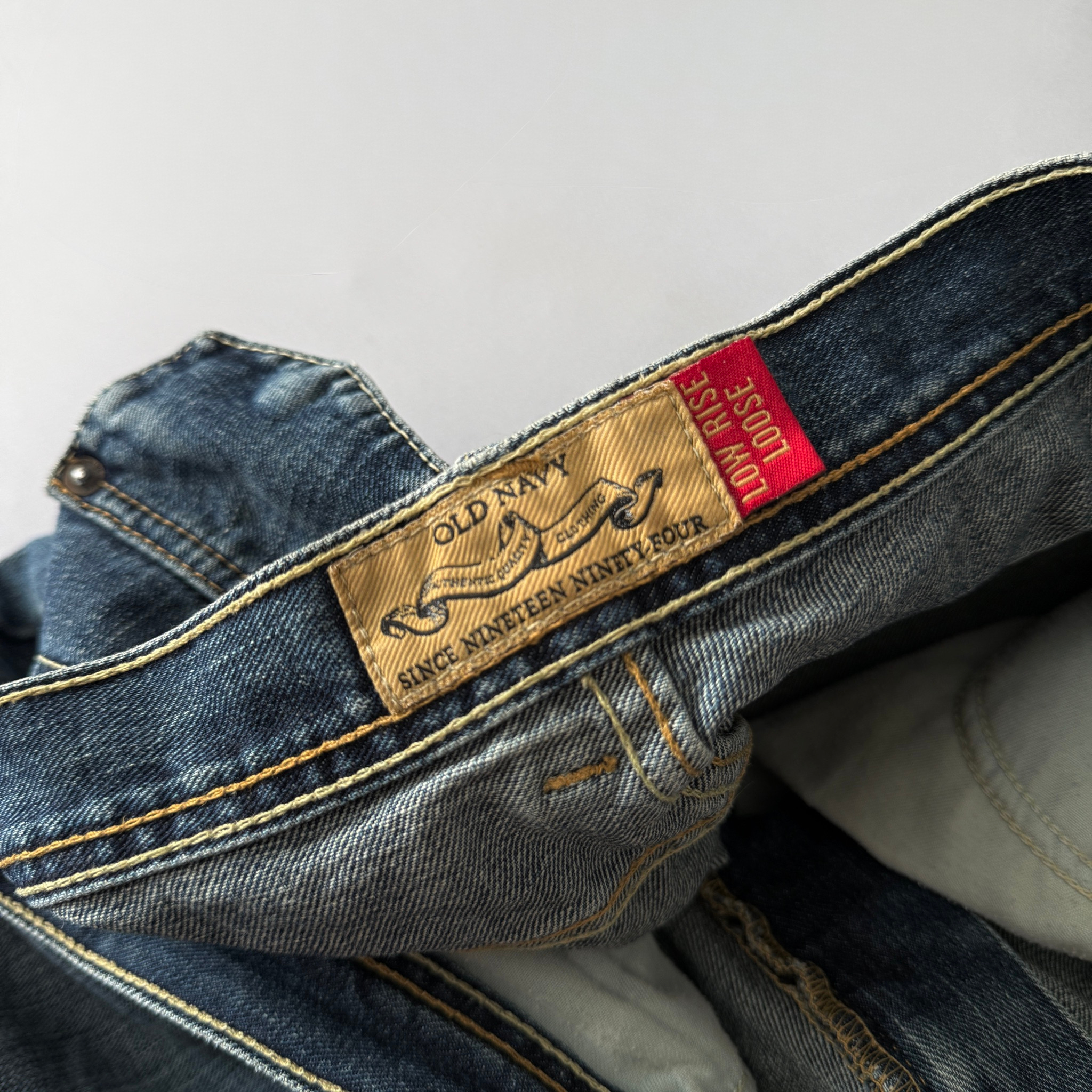 Old Navy 2007 Vintage Mexico Made Loose Fit Jeans, миниатюра 6