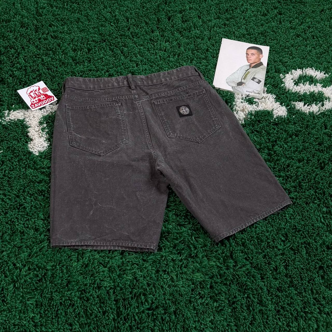 Stone Island Panama Placcato Bermuda Shorts, миниатюра 2