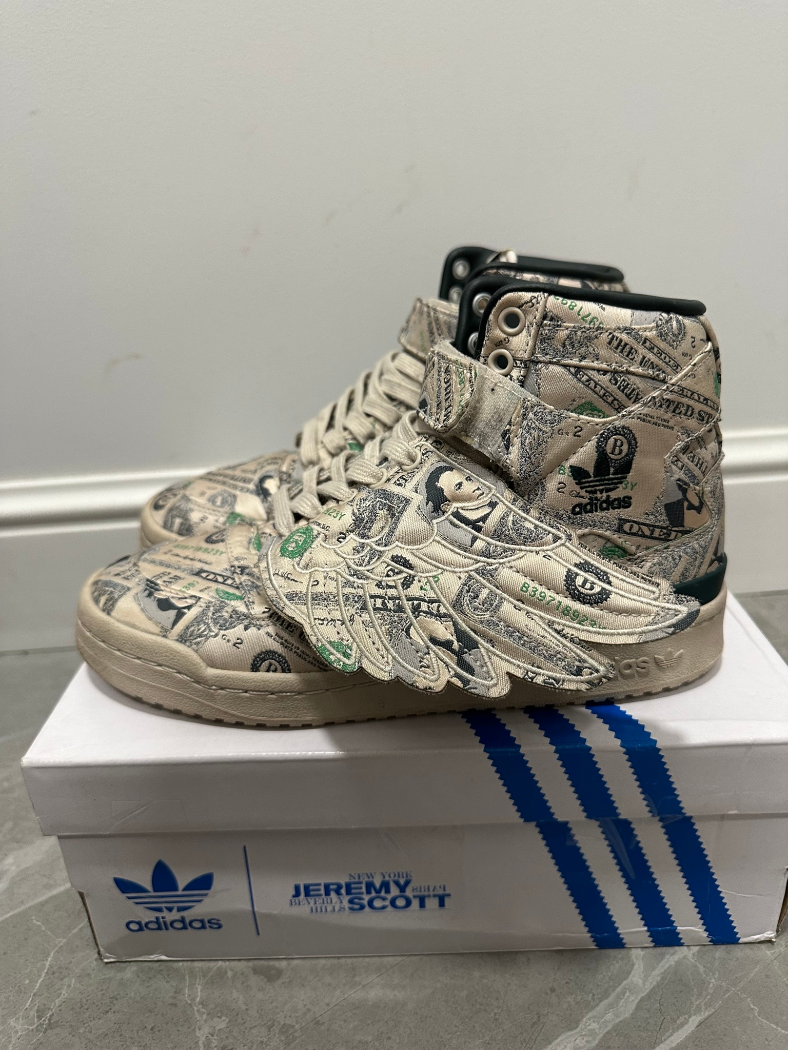Adidas x Jeremy Scott Forum High Dollar Print, миниатюра 11